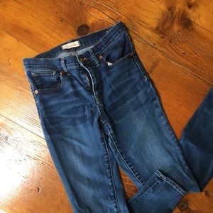 MADEWELL 9” high riser skinny jeans